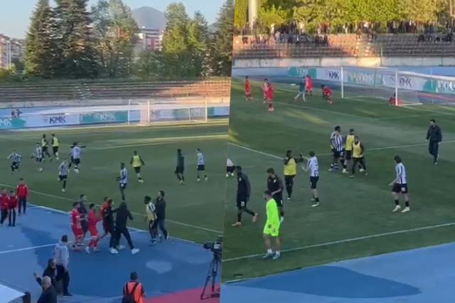 Si u sulmuan kampionët e Laçit nga tifozët pas fitores së titullit në Korçë?