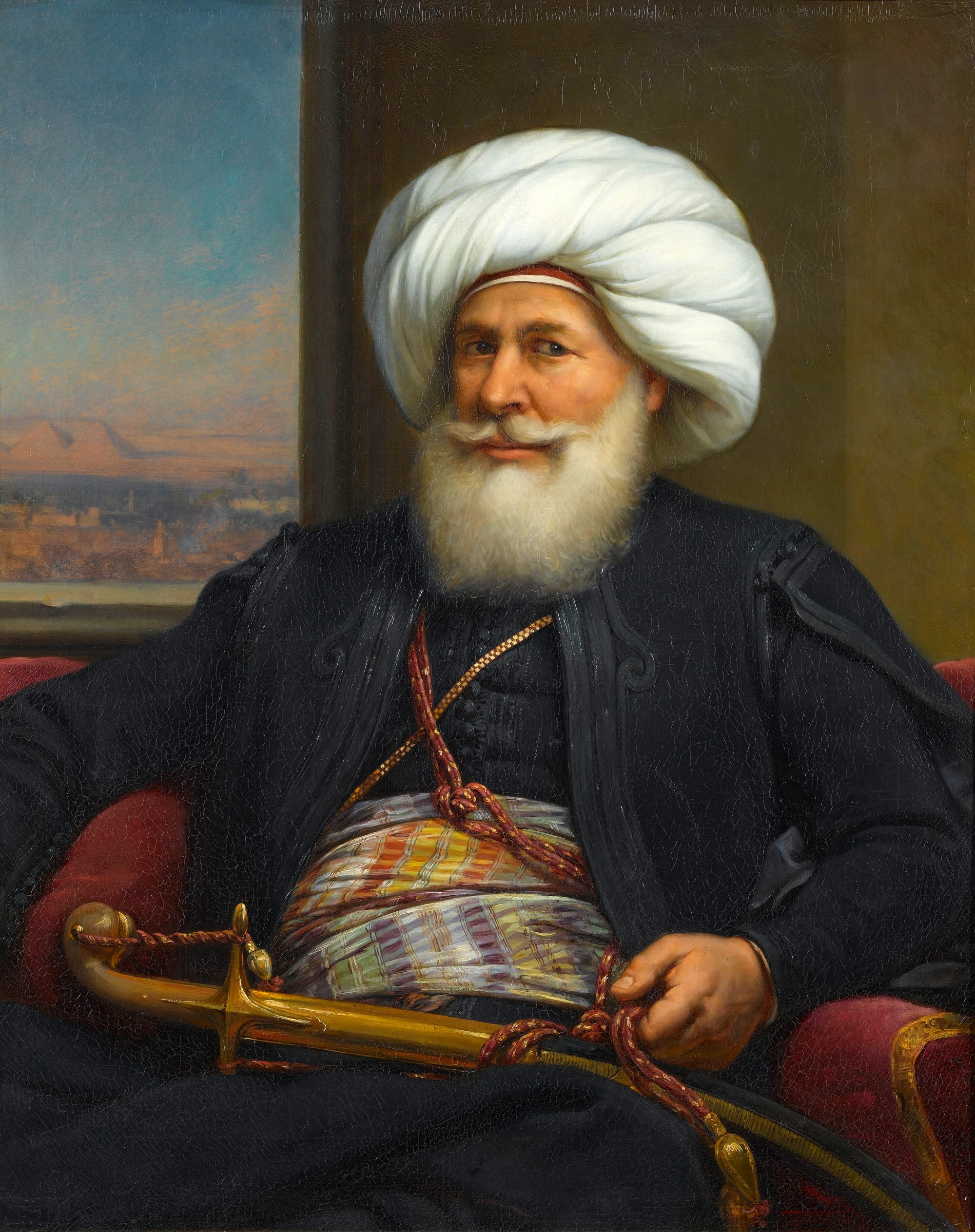 Portret mbretëror i Muhamet Ali Pashës dhe Suleiman Pashës në oborrin e Kairos, 1836