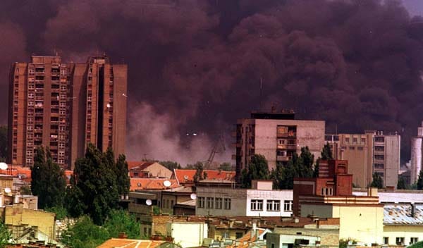 Harta e bombardimit të NATO-s mbi Serbinë dhe Kosovën, 1999